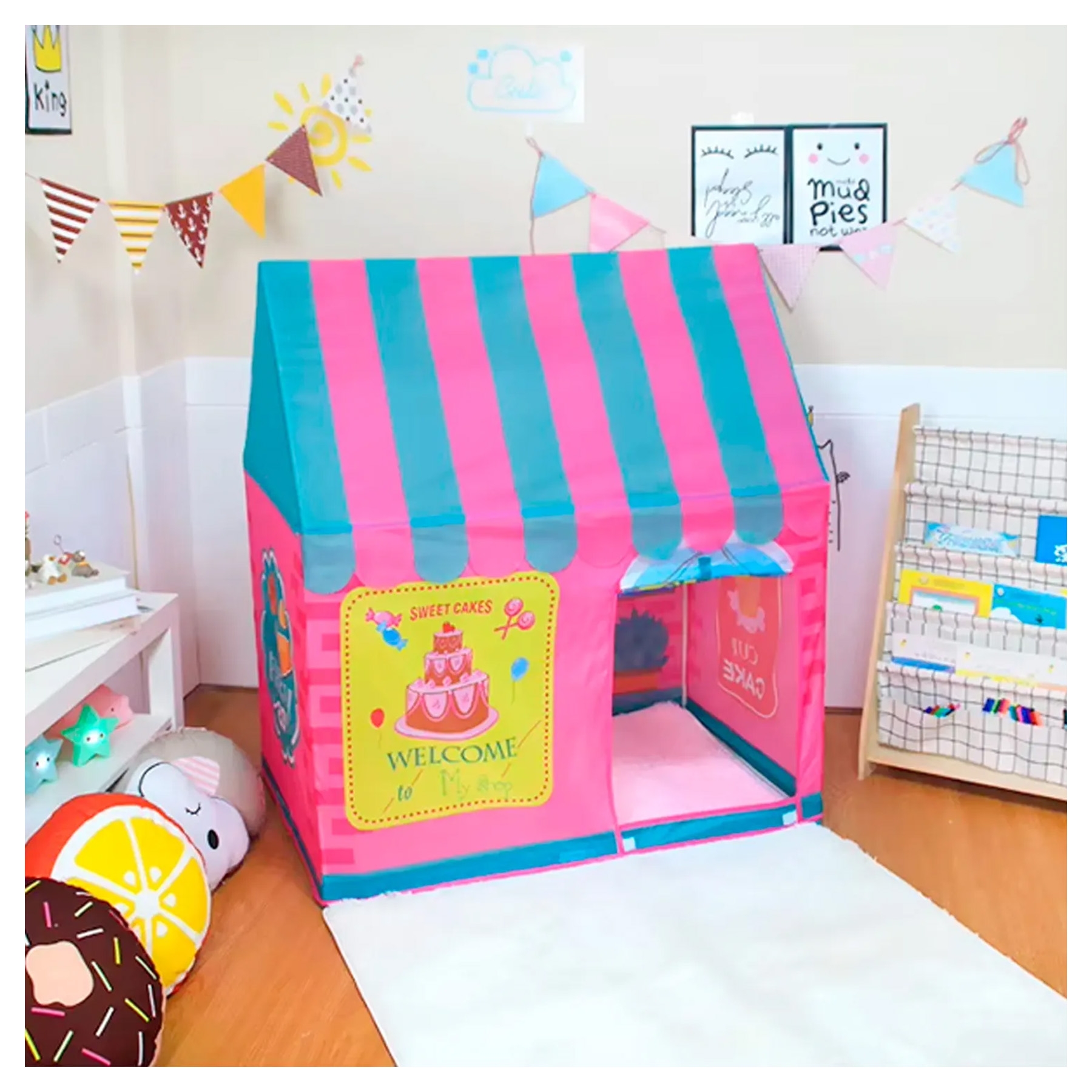 CARPA INFANTIL CASA POSTRE DULCES ROSADA RE5106P - 5