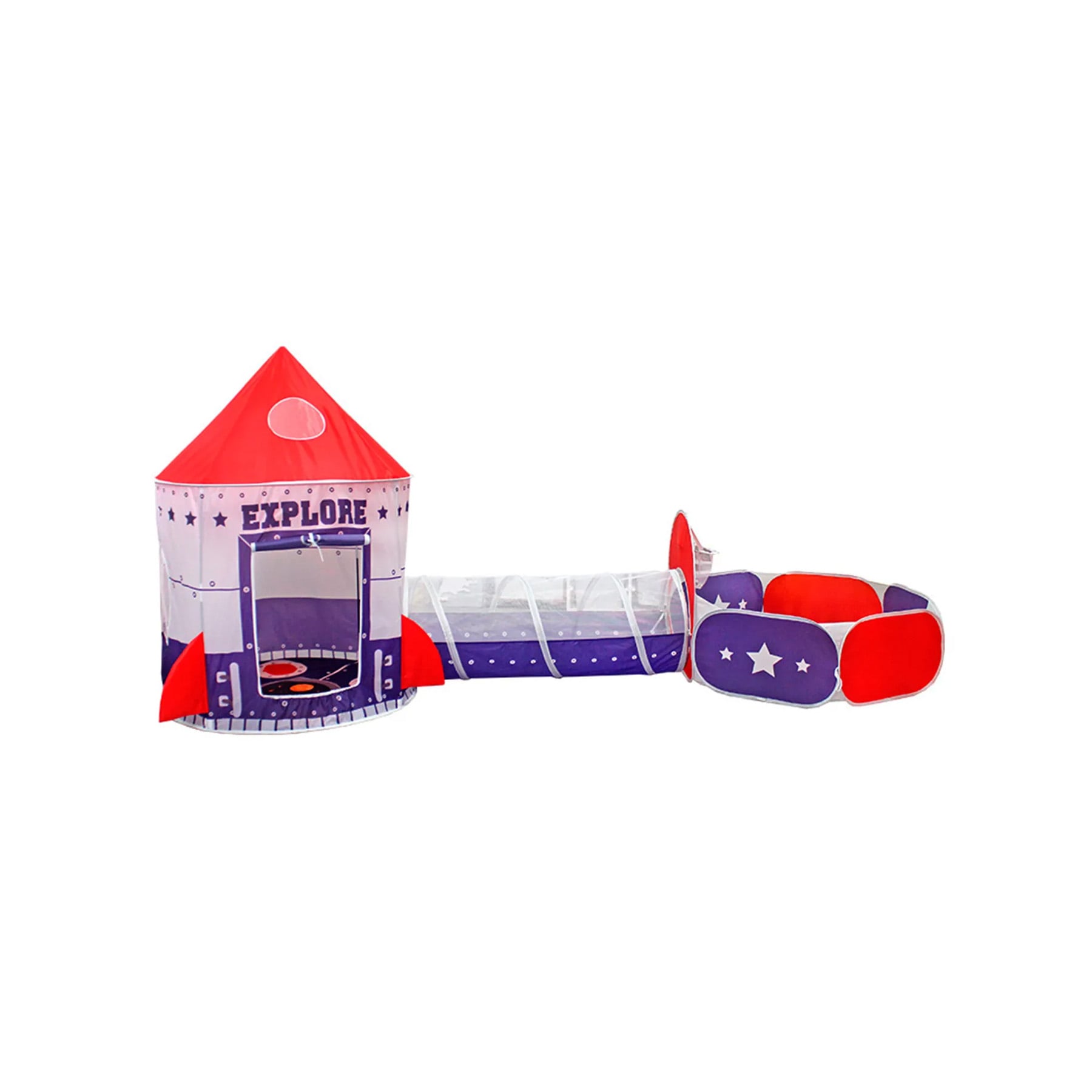 CARPA INFANTIL TUNEL GATEO NAVE ESPACIAL 3 EN 1 - RE1319 - 1