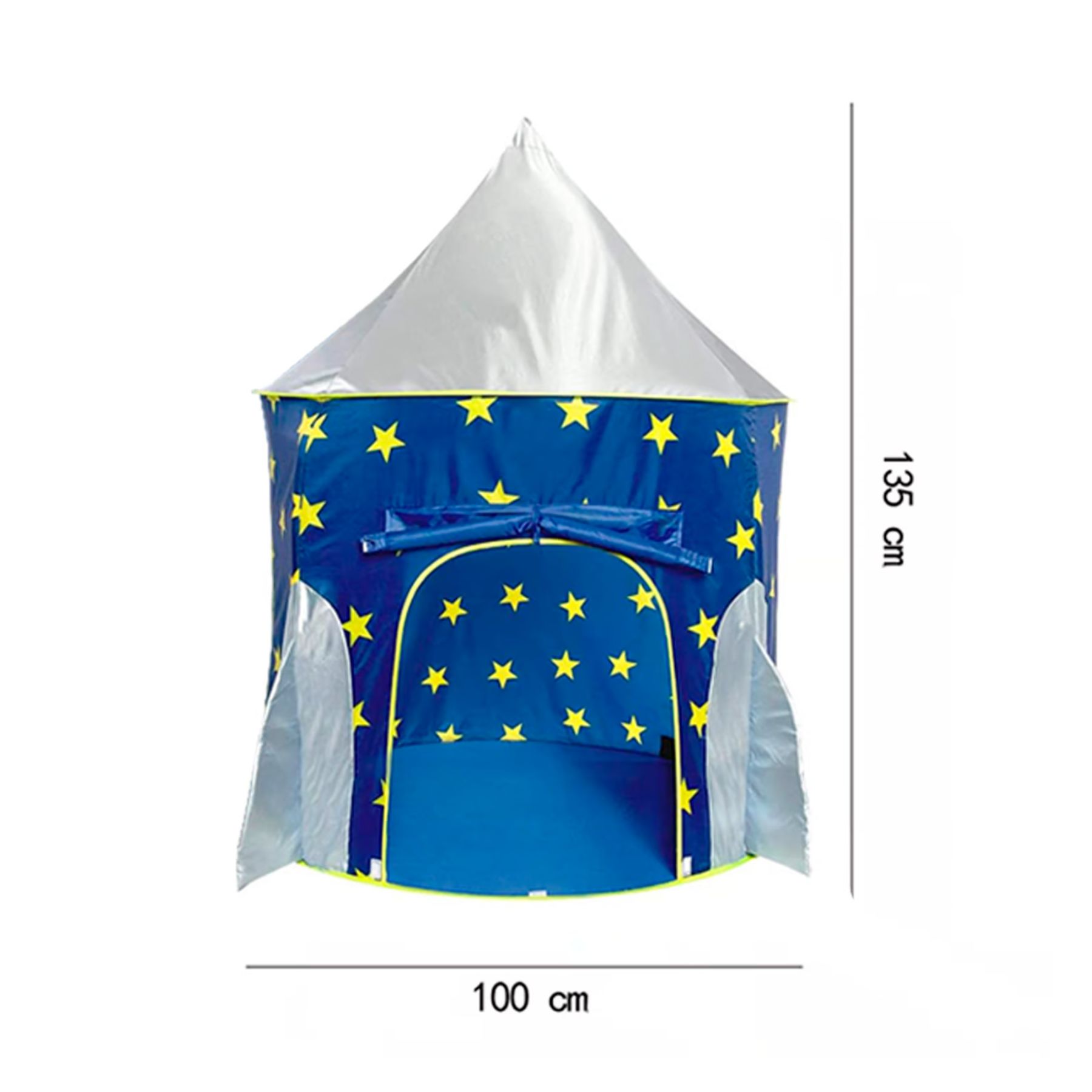 CARPA INFANTIL CASTILLO NIÑO PUERTAS AZUL RE1105B - 2