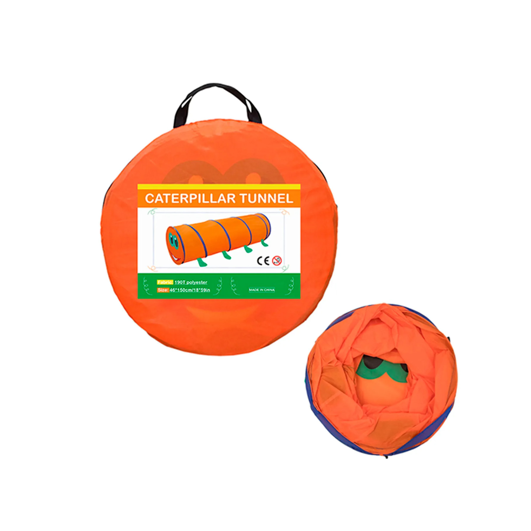 CARPA INFANTIL TUNEL GATEO NARANJO CATERPILLAR RP9116O - 8