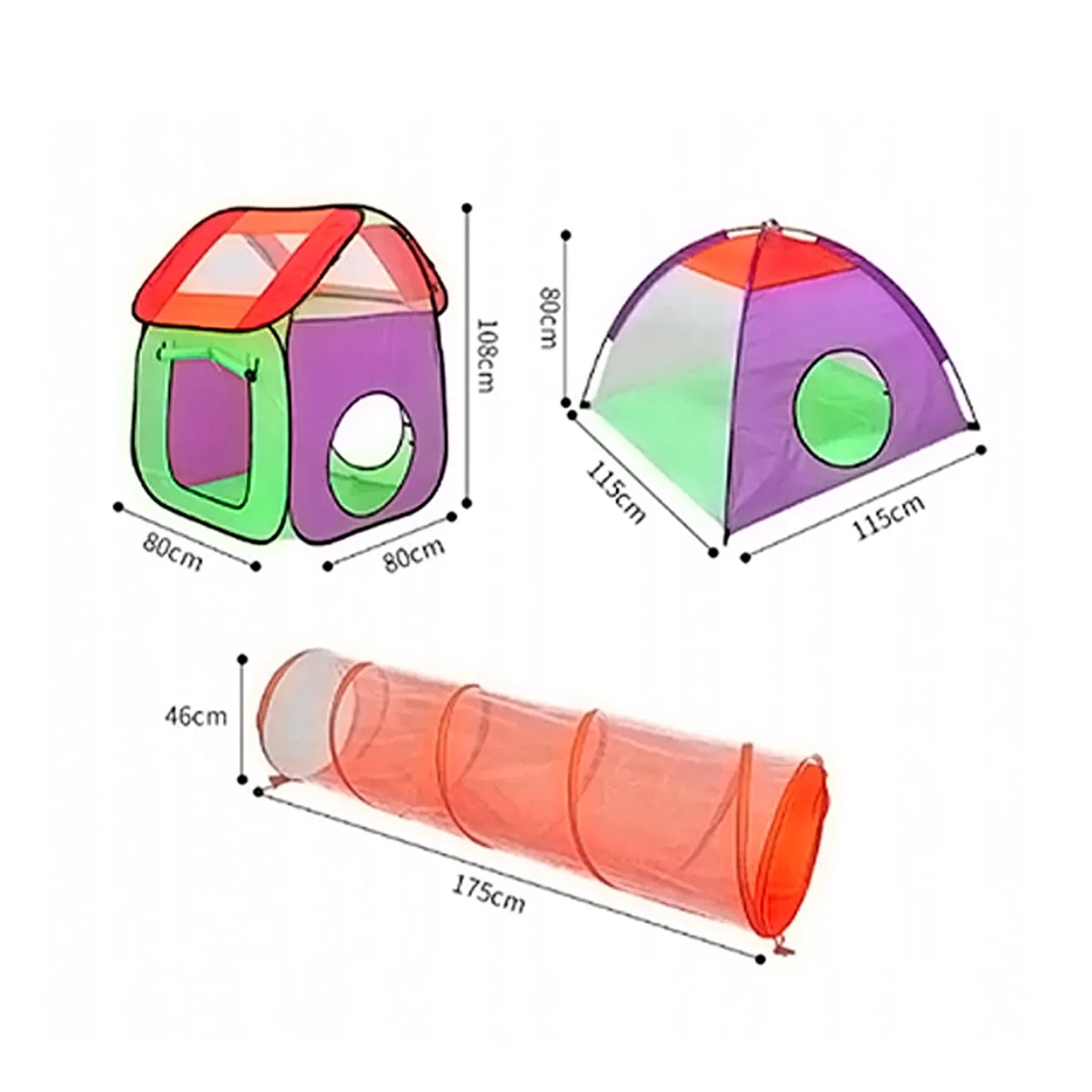 CARPA INFANTIL TUNEL GATEO DOMO 3 EN 1 – RE3301 - 5