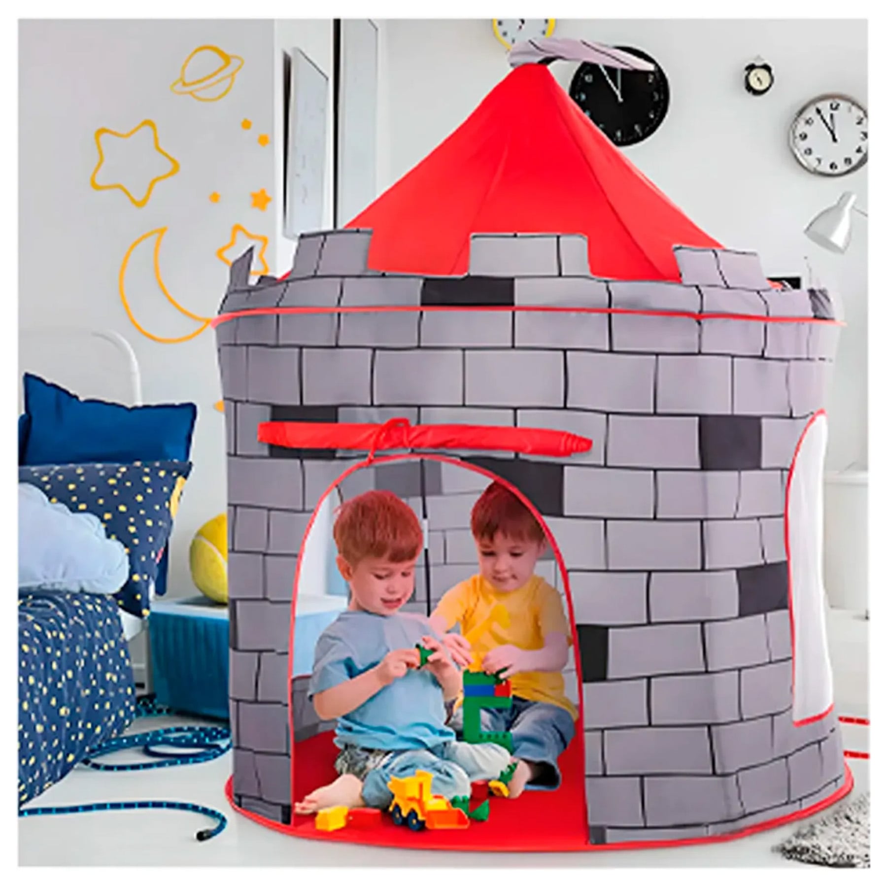 CARPA INFANTIL CASTILLO CIUDAD MURALLA RE1103R - 4