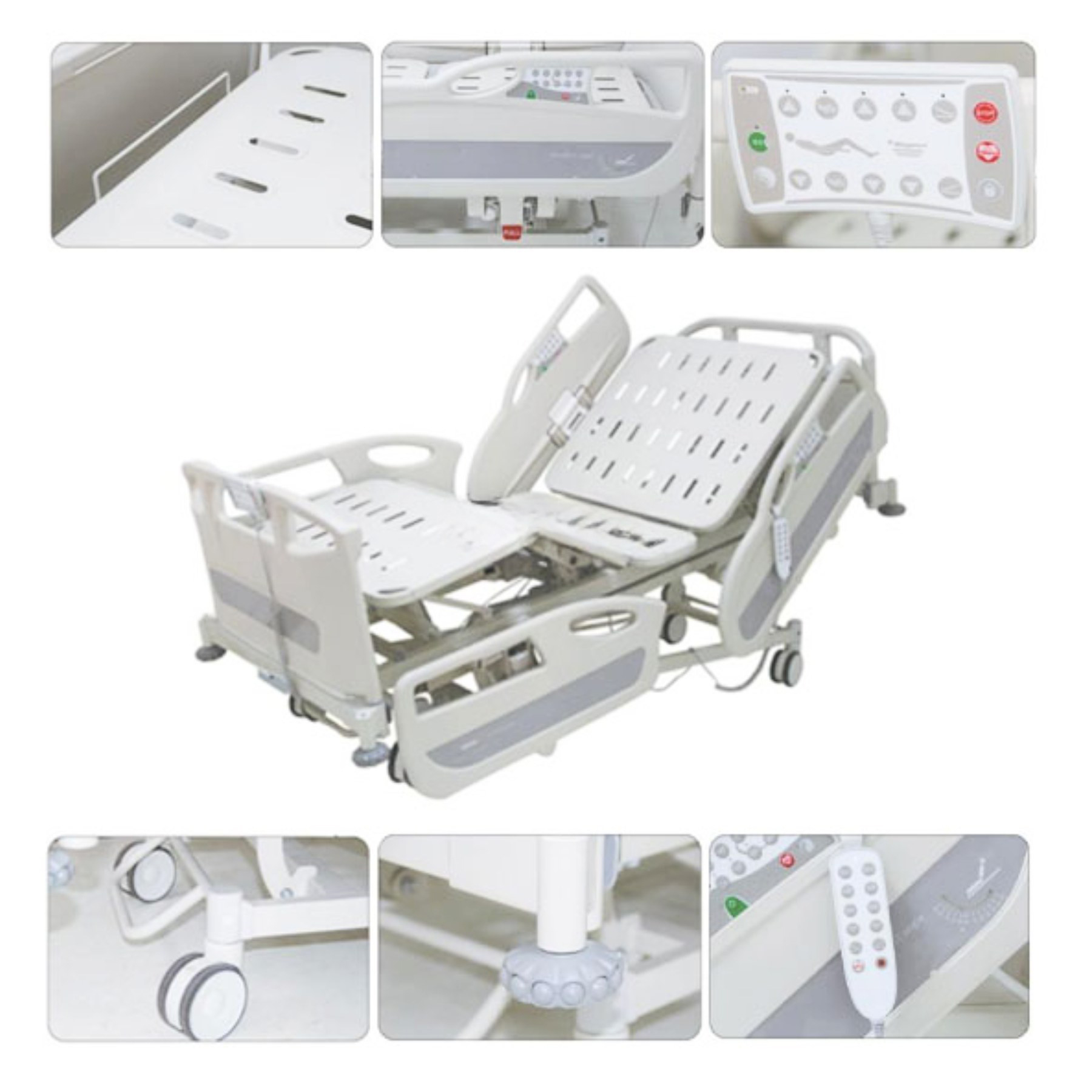 CATRE CLINICO ELECTRICO 5 FUNCIONES ICU BED – JDC-01 - 3