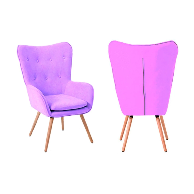 SET 2X SILLAS SITIAL POLTRONA MARSHALL - MORADO - B5077-2 - - 2