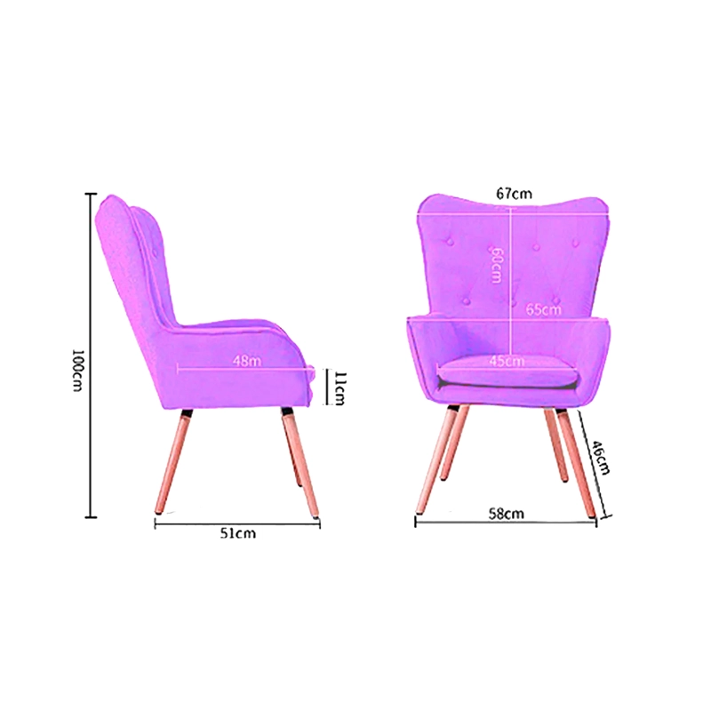 SET 2X SILLAS SITIAL POLTRONA MARSHALL - MORADO - B5077-2 - - 5