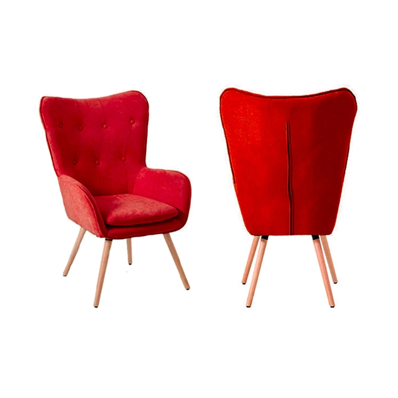 SET 2X SILLAS SITIAL POLTRONA MARSHALL - ROJO - B5077-2 - 2