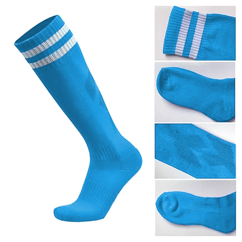 CALCETINES FUTBOL PACK 10X CALIDAD A - CELESTE - 2