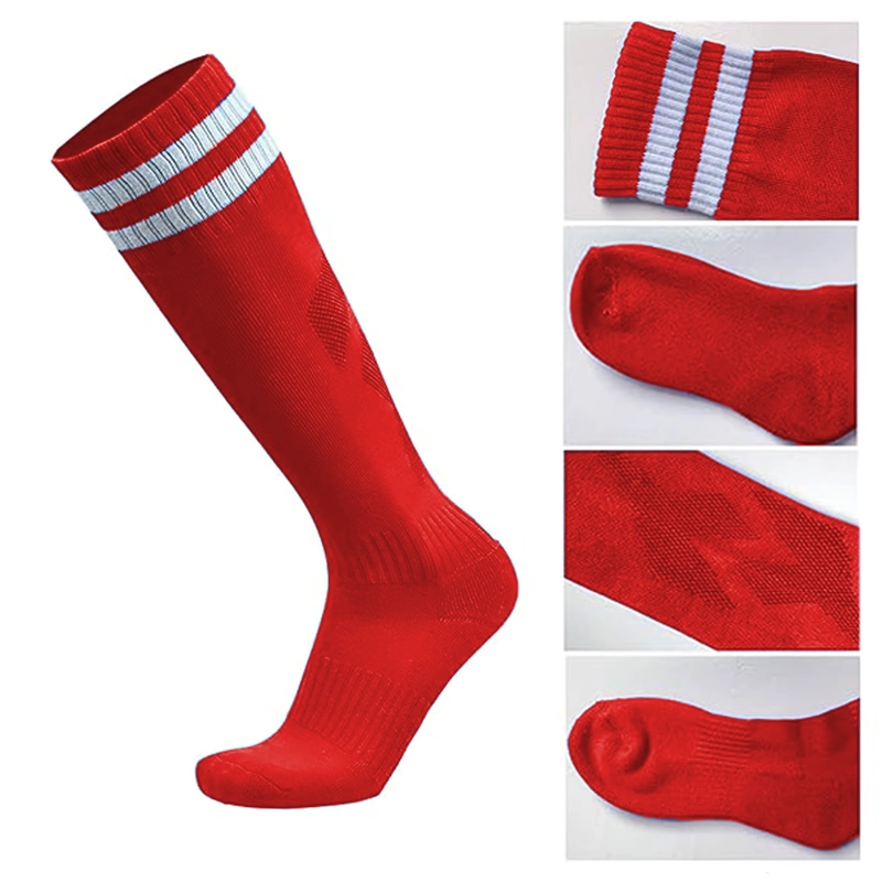 CALCETINES FUTBOL PACK 10X CALIDAD A - ROJO - 2