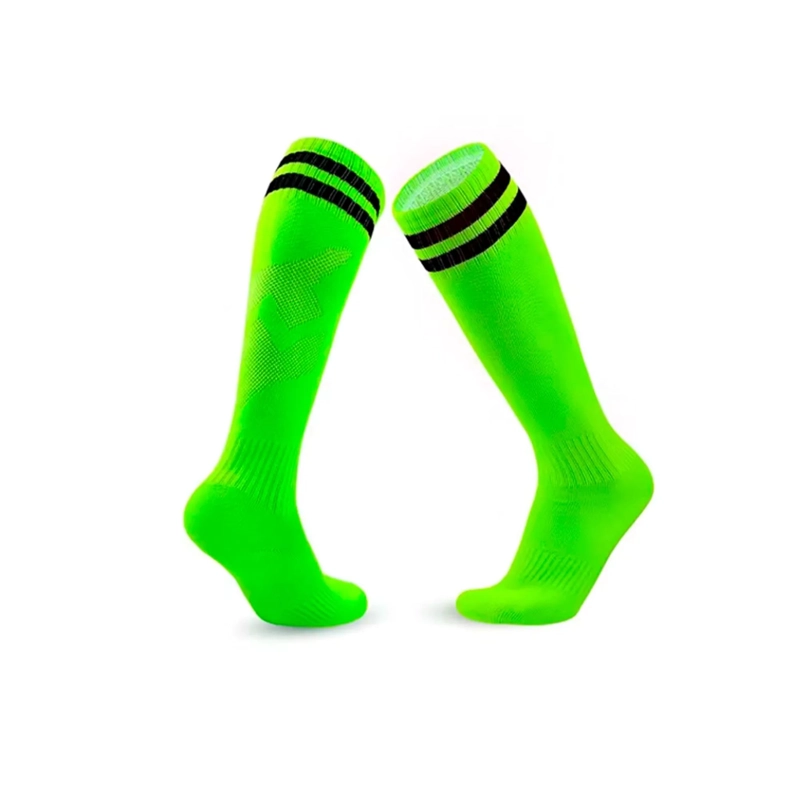 CALCETINES FUTBOL PACK 10X CALIDAD B - VERDE FLUOR - 1