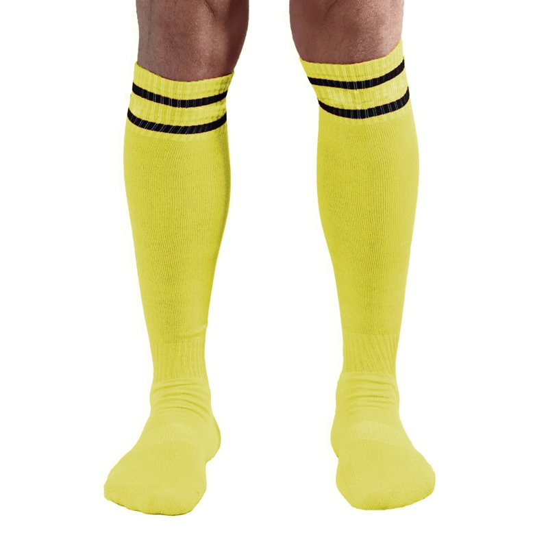 CALCETINES FUTBOL PACK 10X CALIDAD A -  AMARILLO - 2