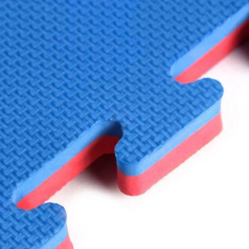 PACK 2X TATAMI 3,0 CM GROSOR - 100 X 100 CM - ROJO AZUL - 2