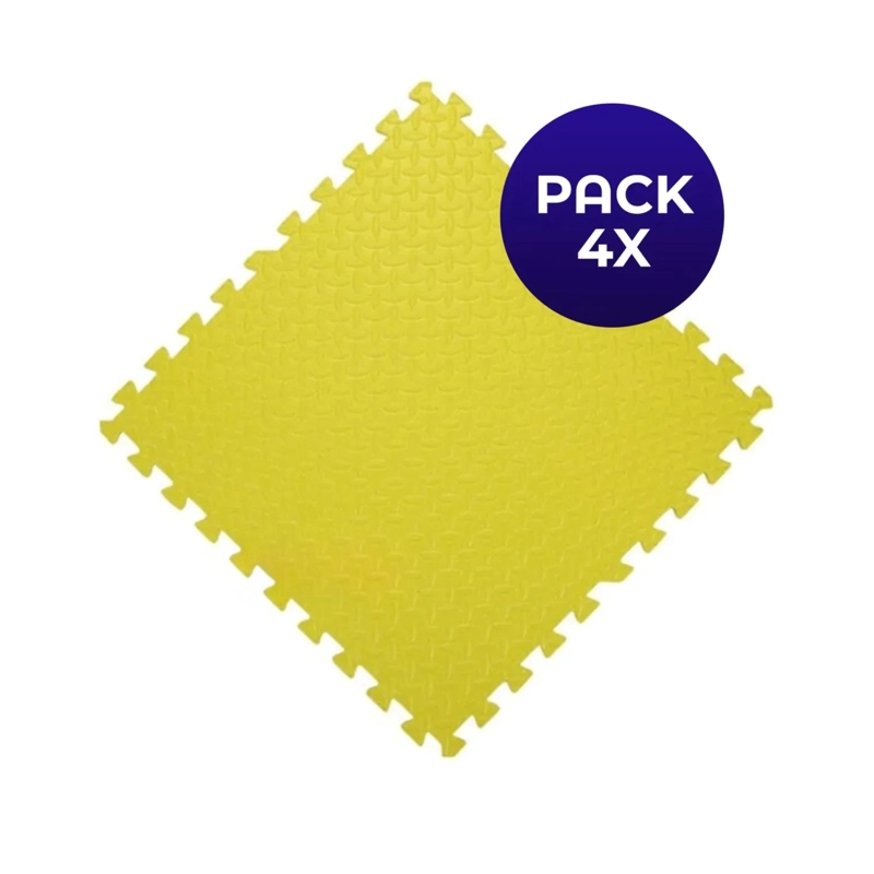 PACK 4X TATAMI 60 CM X 60 CM X 1 CM AMARILLO - 1