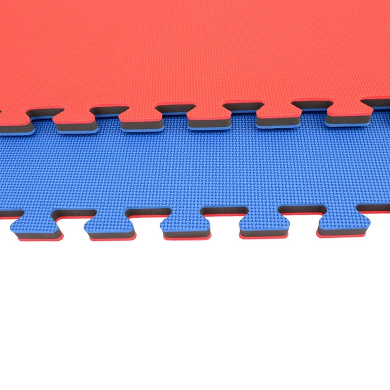 PACK 2X TATAMI 4,0 CM GROSOR - 100 X 100 CM - ROJO AZUL - 4