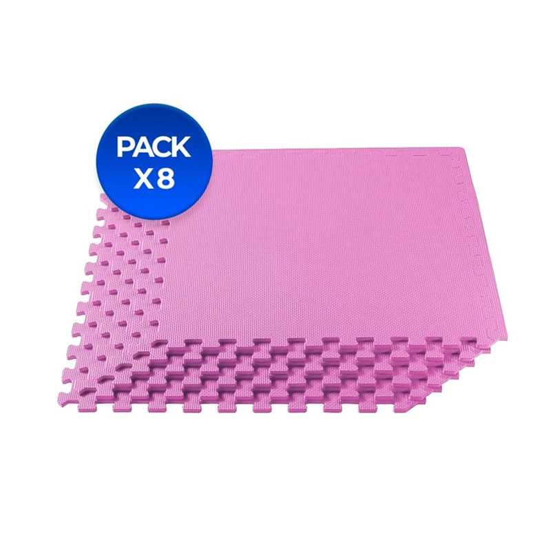 TATAMI 1.2 CM GROSOR X 62 X 62 CM ROSADO PACK 8X - 1