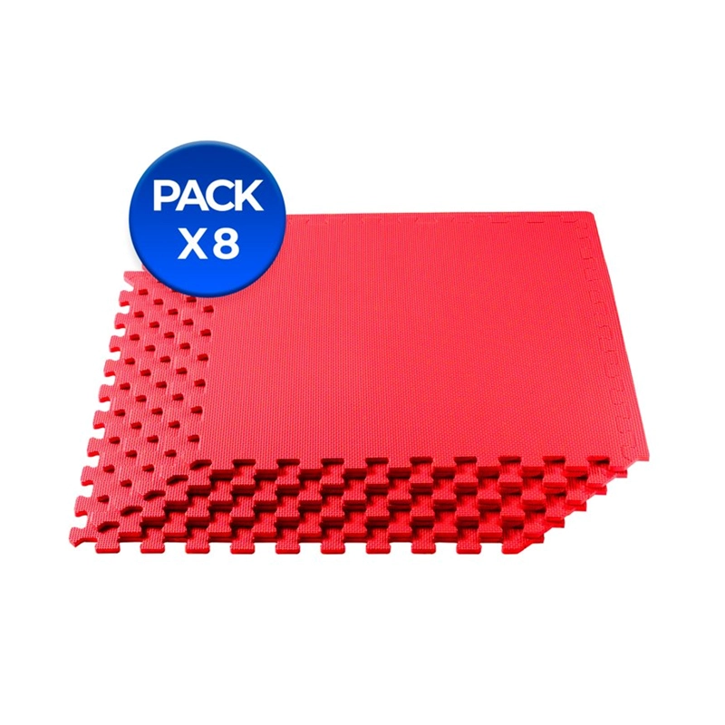 TATAMI 1.2 CM GROSOR X 62 X 62 CM ROJO PACK 8X - 1
