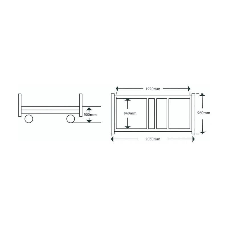 CATRE CLINICO MANUAL 2 POSICIONES KAREWAY CERTIFICADO - 2