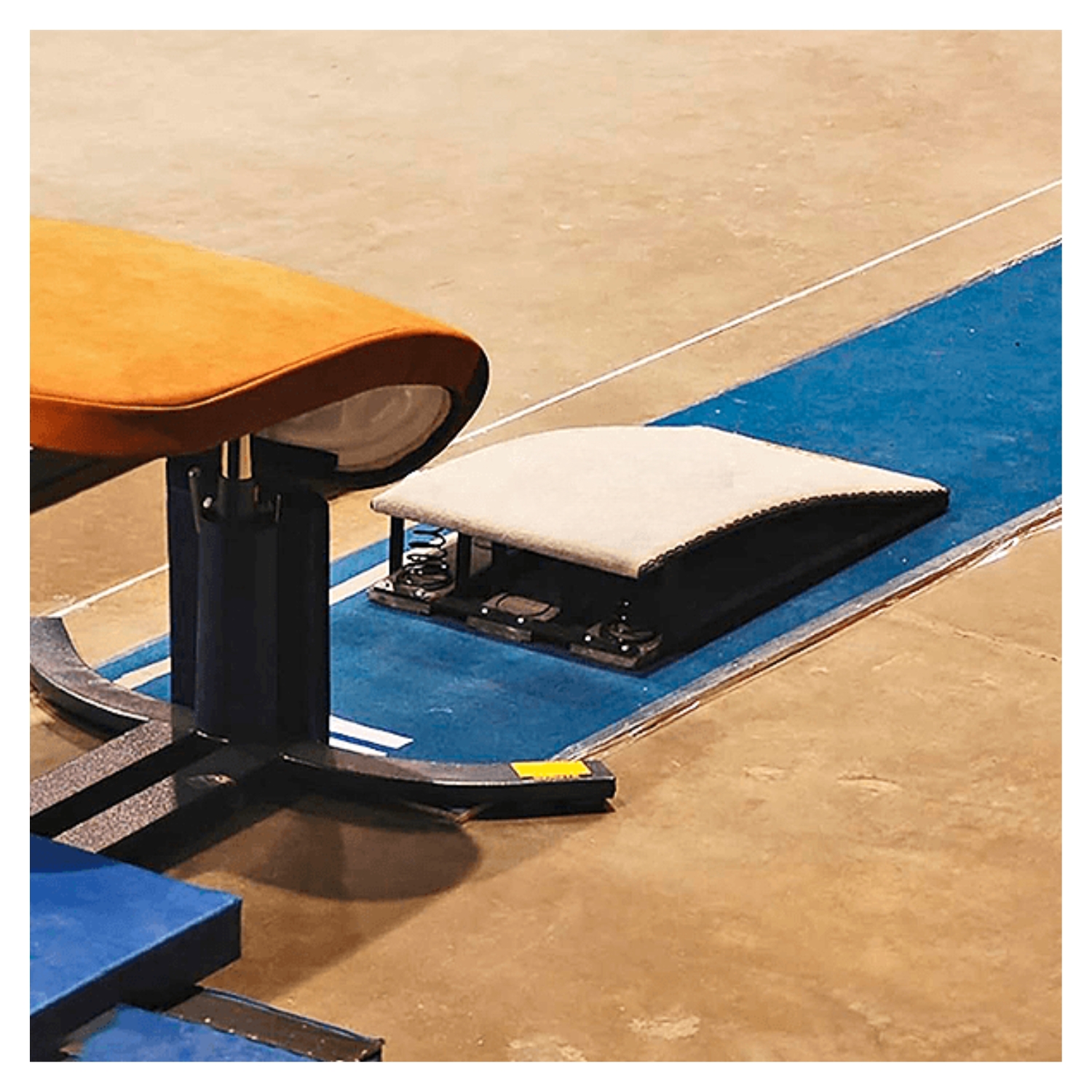 TRAMPOLIN DE SALTO 6 RESORTES GIMNASIA PROFESIONAL MK-SB6 - 2