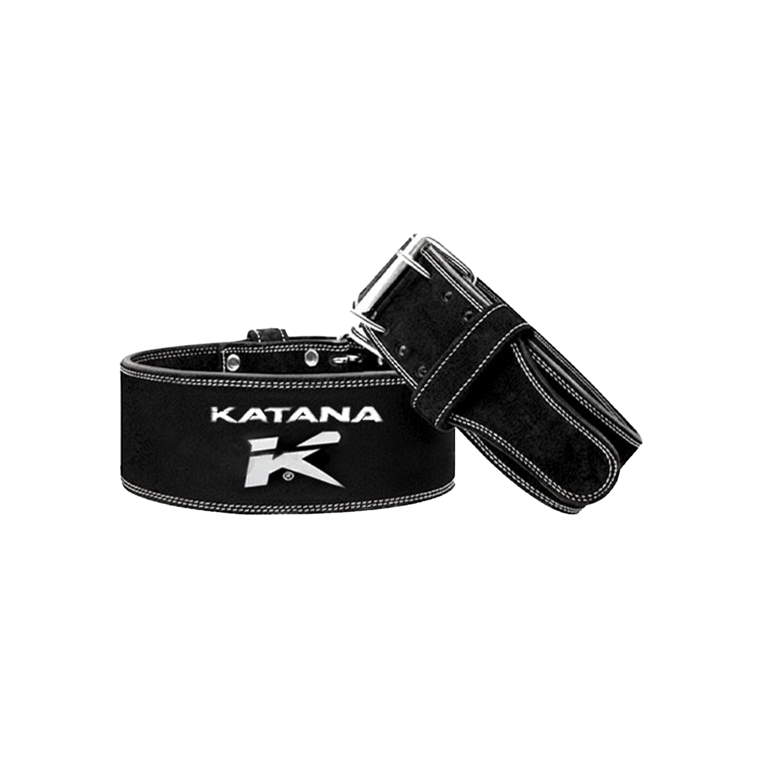 CINTURON DE LEVANTAMIENTO KATANA - CUERO NUBUCK 10 CM WE-4B - NEGRO - TALLA XXL / TALLA XXL - 2