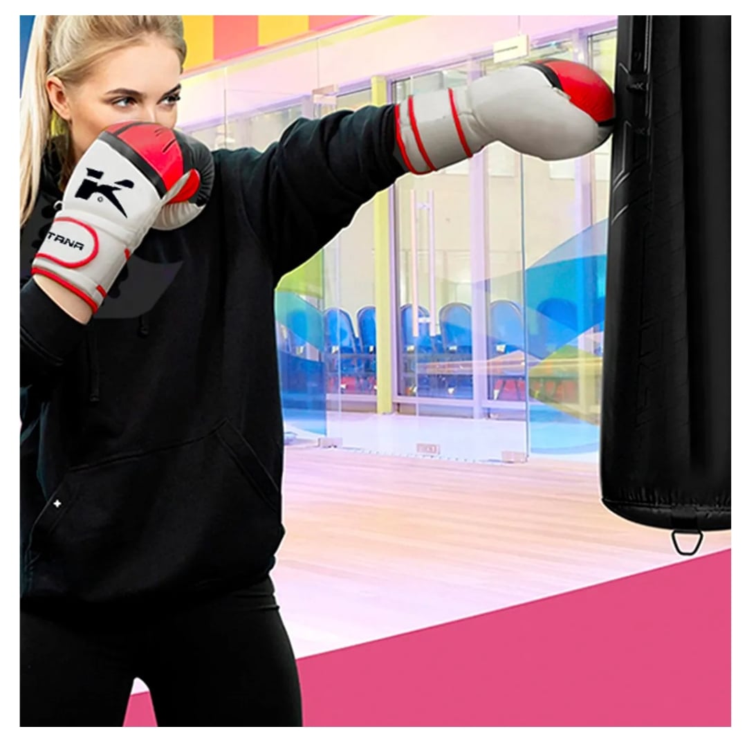 GUANTES DE BOXEO KATANA - F7 ERGO – BGR-F7PK - ROJO NEGRO - 12 ONZ / 12 ONZ - 7