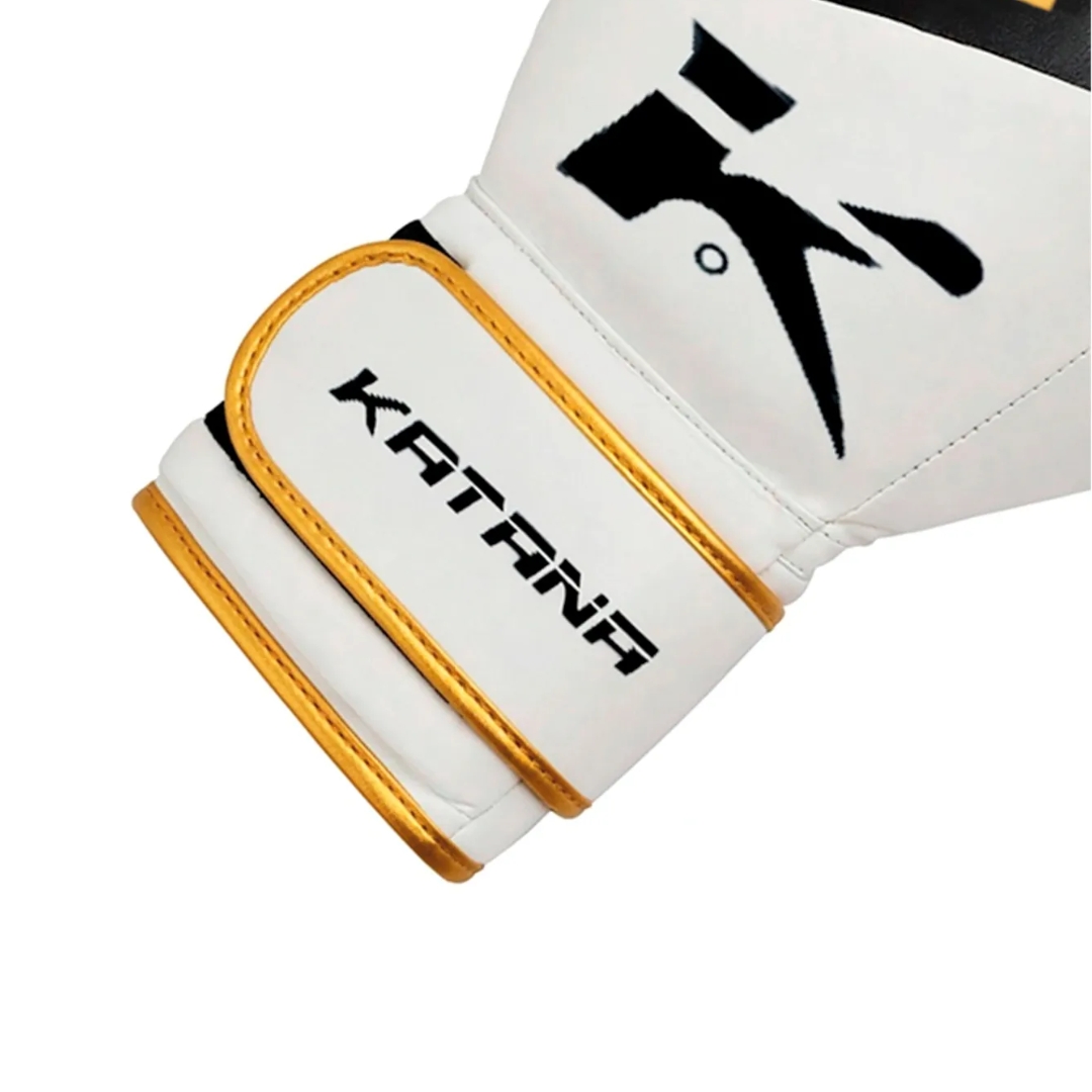 GUANTES DE BOXEO KATANA - F7 ERGO – BGR-F7PK - ORO NEGRO - 16 ONZ / 16 ONZ - 5