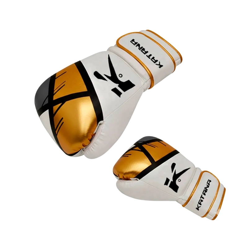 GUANTES DE BOXEO KATANA - F7 ERGO – BGR-F7PK - ORO NEGRO - 12ONZ / 12 ONZ - 3