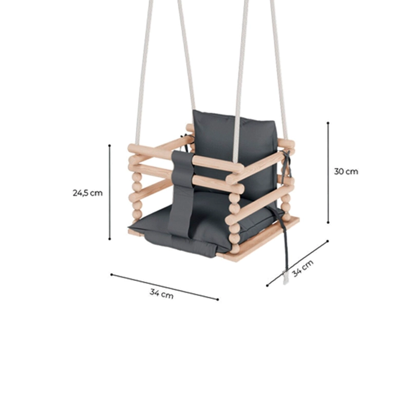 JUEGO DE MADERA COLUMPIO MONTESORRY TELA MADERA KIDDY DREAMS CLOTH 020 – WCFS-16 / ... - 4