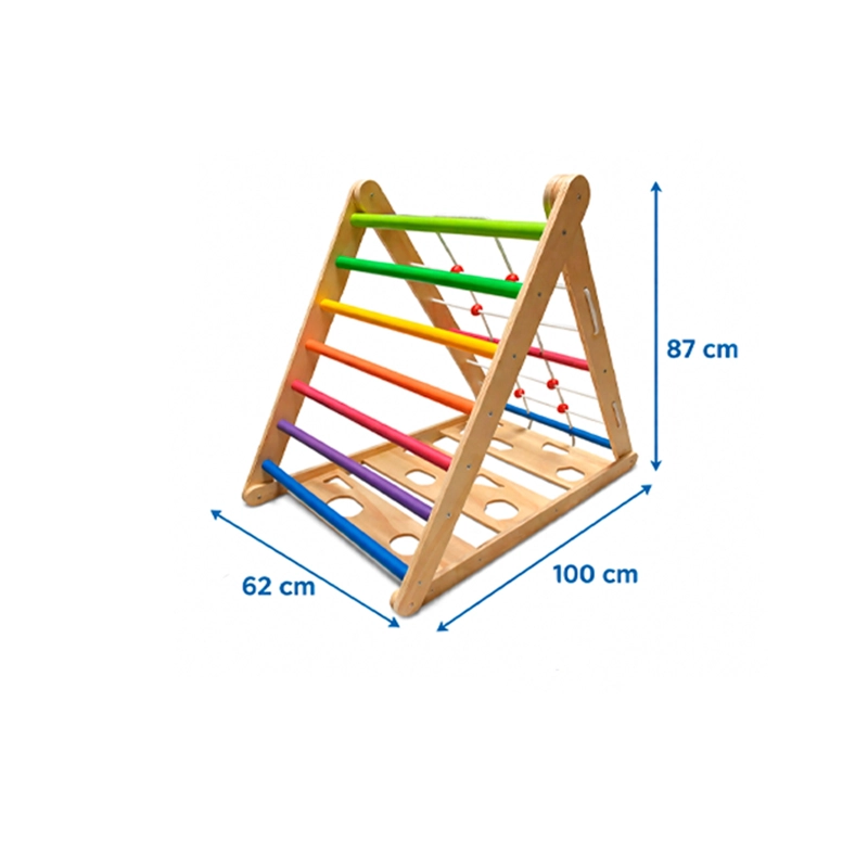 JUEGO DE MADERA TRIANGULO COLORES PIES ESCALADA 020 – WCFS-15 / ... - 2
