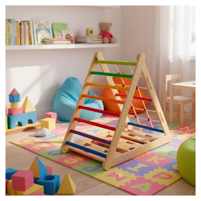 JUEGO DE MADERA TRIANGULO COLORES PIES ESCALADA 020 – WCFS-15 / ... - 4