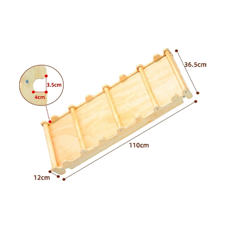 TOBOGAN RAMPA DE MADERA PIKLER ESCALADA AJUSTABLE ESCALERA 012 – WCFS-10 / ... - 3