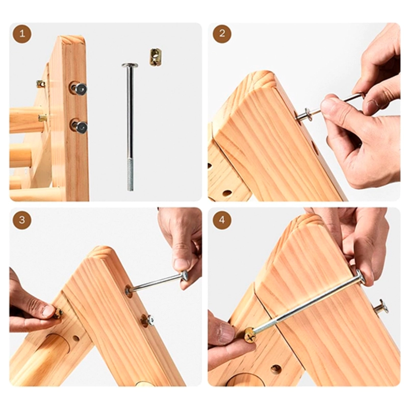JUEGO DE MADERA ESCALERA SOLIDA TRIPODE 010 – WCFS-9 - 3
