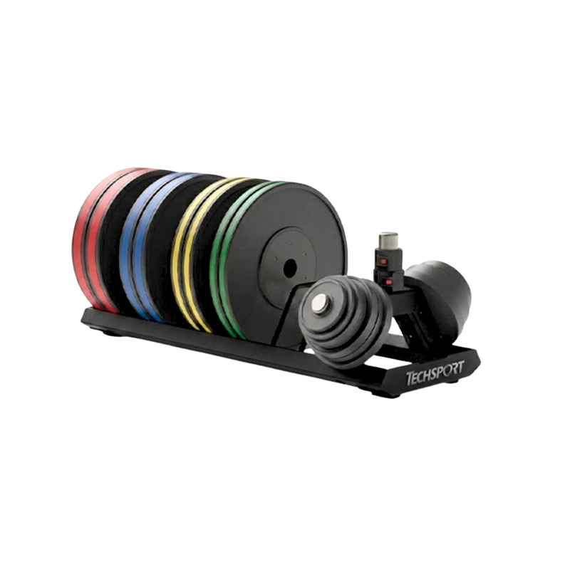 RACK DISCOS OLIMPICOS TECHSPORT PLUS TRIPLE SOPORTE TS-870H - 4