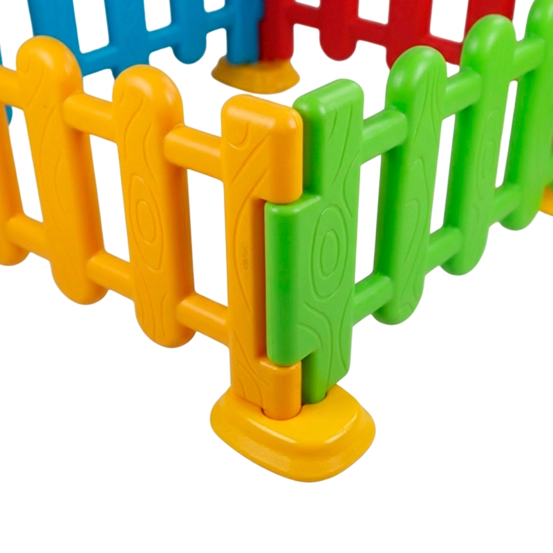 CORRAL PRESCOLAR CONECTABLE SET DE 4X LADOS COLORES 102X51X57 CC002 EJ005 - 2