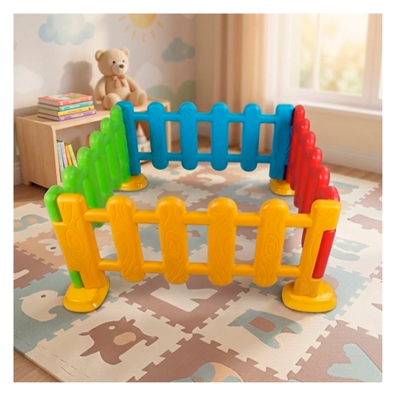 CORRAL PRESCOLAR CONECTABLE SET DE 4X LADOS COLORES 102X51X57 CC002 EJ005 - 4