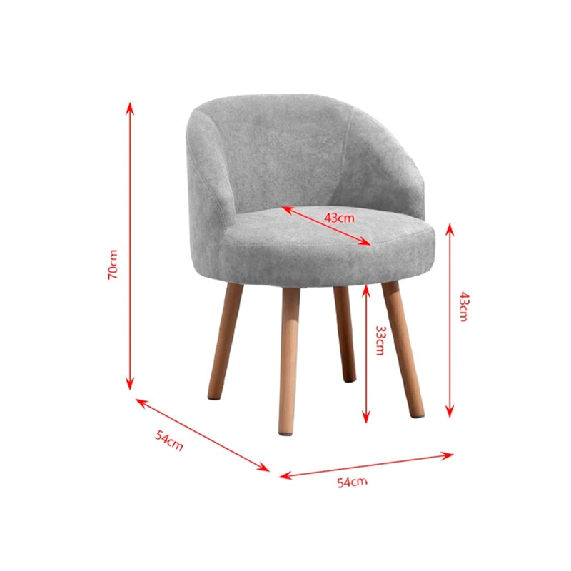 SILLAS PACK 2X UNIDADES GRIS CLARO - 830-29 - MODELO D43 - 7