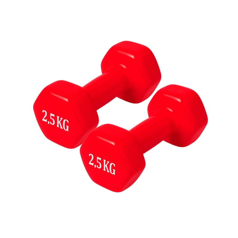 MANCUERNAS HEXAGONAL DE VINILO 2,5KG CU TOTAL 5KG EL PAR - 1