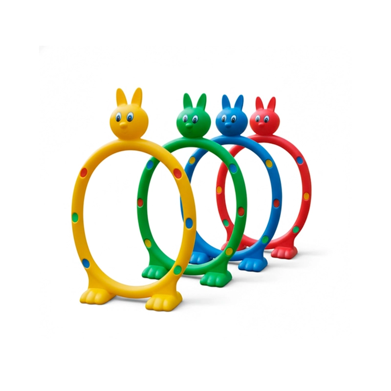 SET DE 4X CUEVAS AROS AGILIDAD PLAYGROUND PATIO - 1