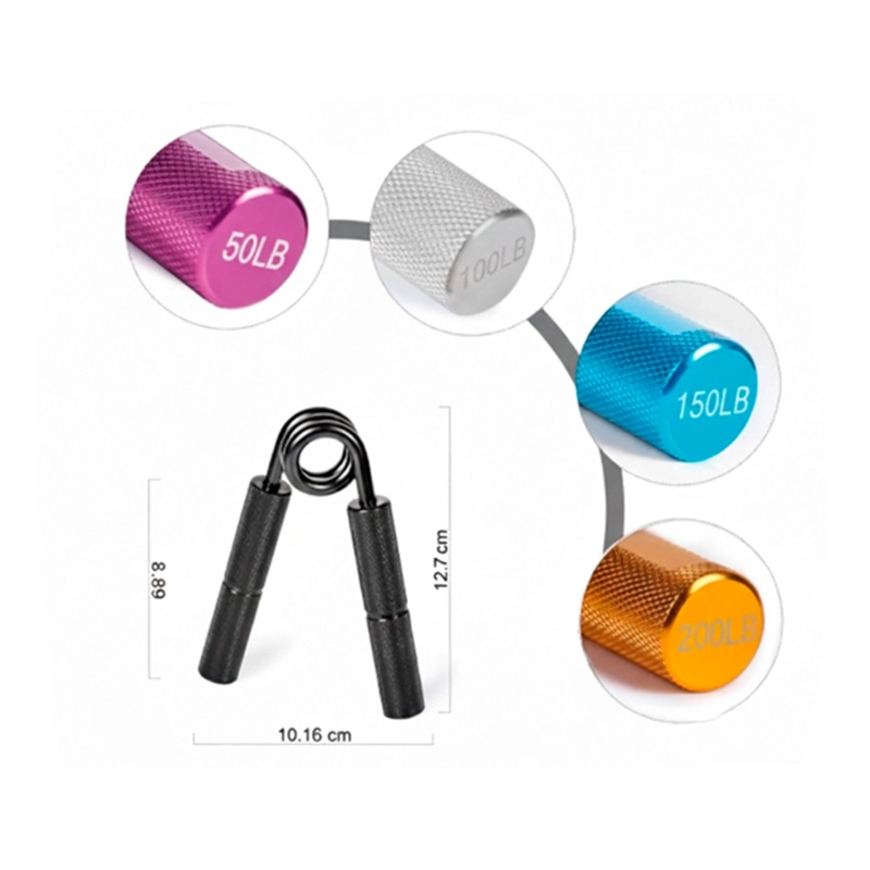 HAND GRIP SET EJERCITADORES DE MANOS METALICOS SET DE 6 DELUXE - 3