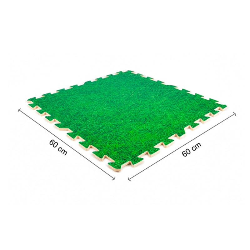 TATAMI PASTO GOMA EVA 60 X 60 X 2 CM - 4 LAMINAS - 5