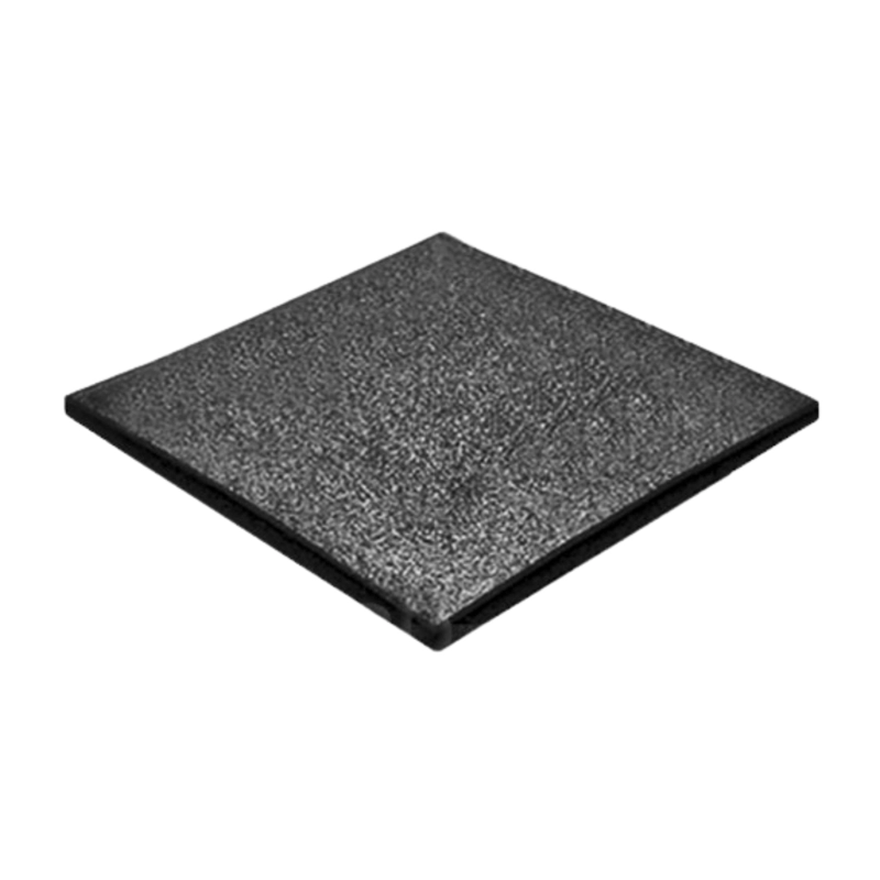 PISO DE CAUCHO PASTELON OUTDOOR 50 X 50 X 25 MM NEGRO - 1