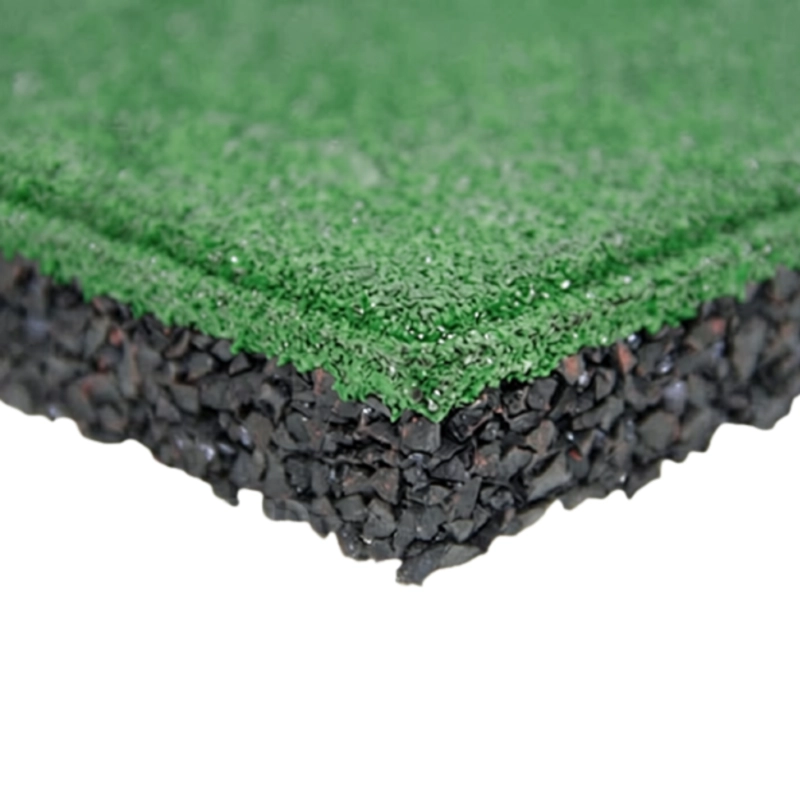 PISO DE CAUCHO PASTELON OUTDOOR 50 X 50 X 25 MM VERDE - 3