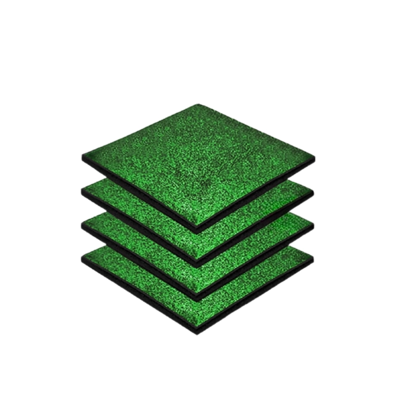 PISO DE CAUCHO PASTELON OUTDOOR 50 X 50 X 25 MM VERDE - 5
