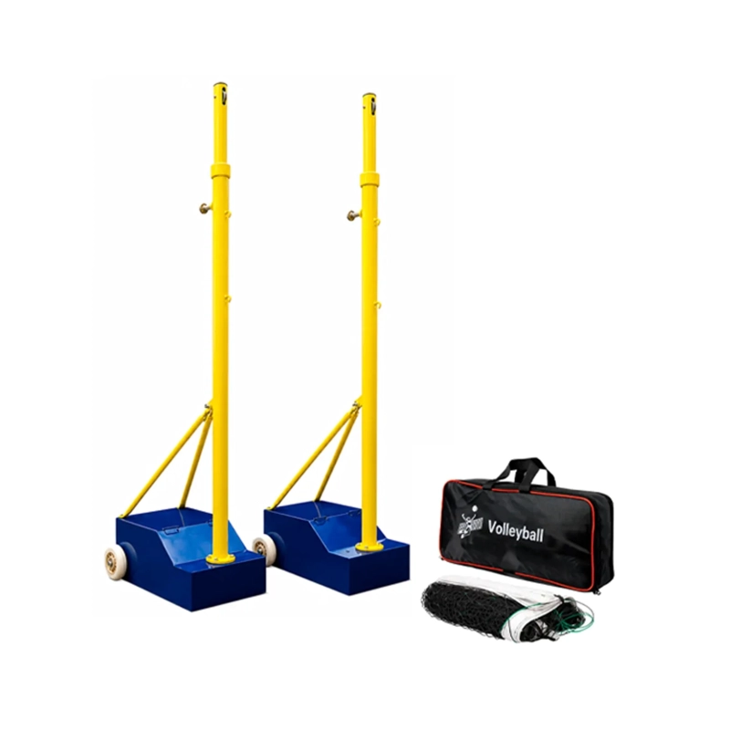 PARANTES DE VOLEIBOL PAR ACERO TUBO 40 KG AJUSTABLE + RED – SR2603 - 1