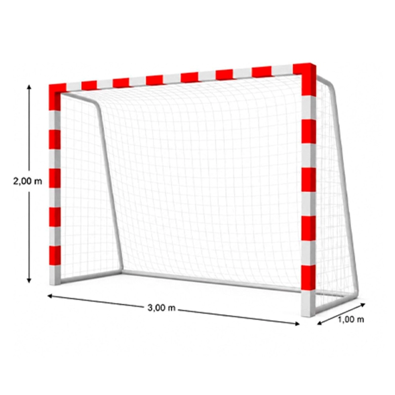 ARCO DE HANDBALL CARBON STEEL 300 CM X 200 CM PESO 40 KG – 80 X 80 MM X 2.0 MM – HB-01 - 2