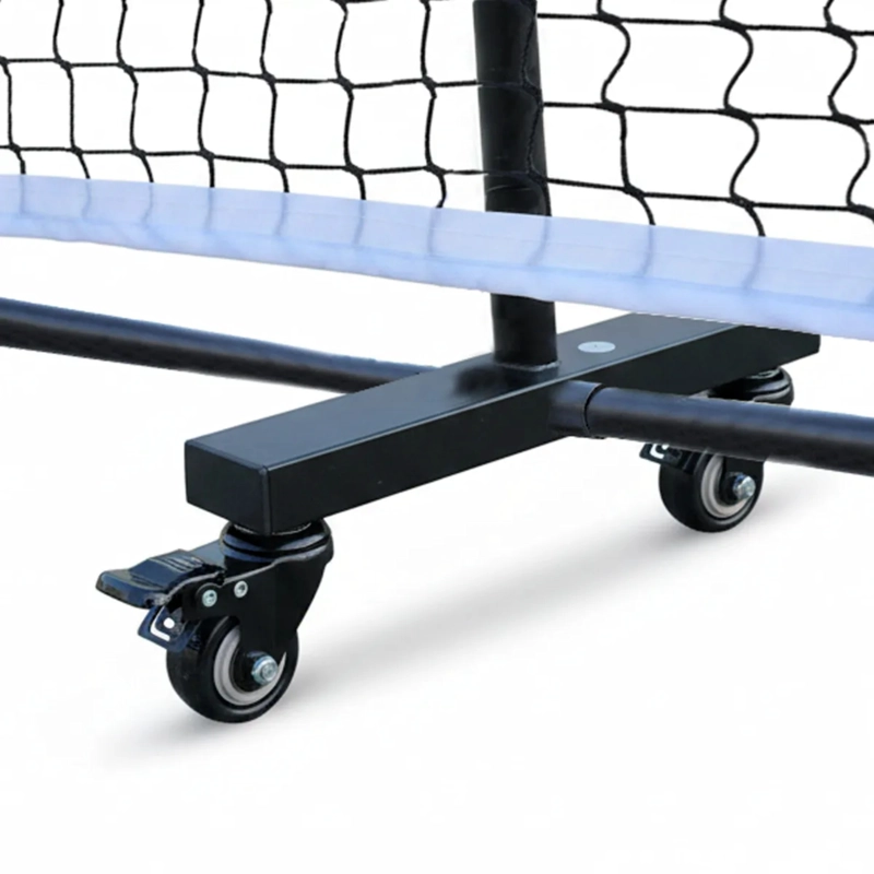 RED PORTATIL DE PICKLEBALL TENIS 6,7 X 0,91 MT 6 RUEDAS NEGRO - 5