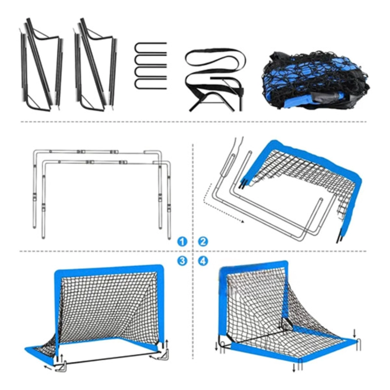 ARCO DE FUTBOL 180 X 120 X 120 CM – 10 MM FIBERGLASS – SG6X4FTG - 7