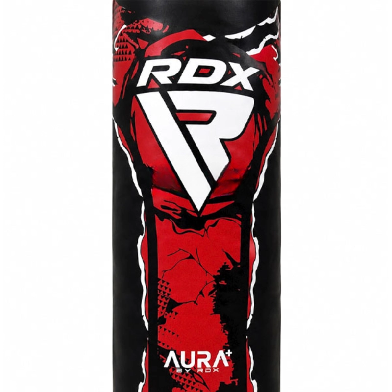SACO DE BOXEO AURA PRO F-17 RDX 100 CM BLACK/RED CADENA – PBR-F17BR-4FT - 2