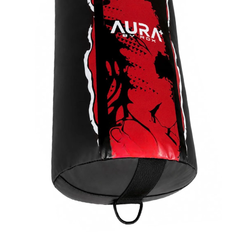 SACO DE BOXEO AURA PRO F-17 RDX 100 CM BLACK/RED CADENA – PBR-F17BR-4FT - 4