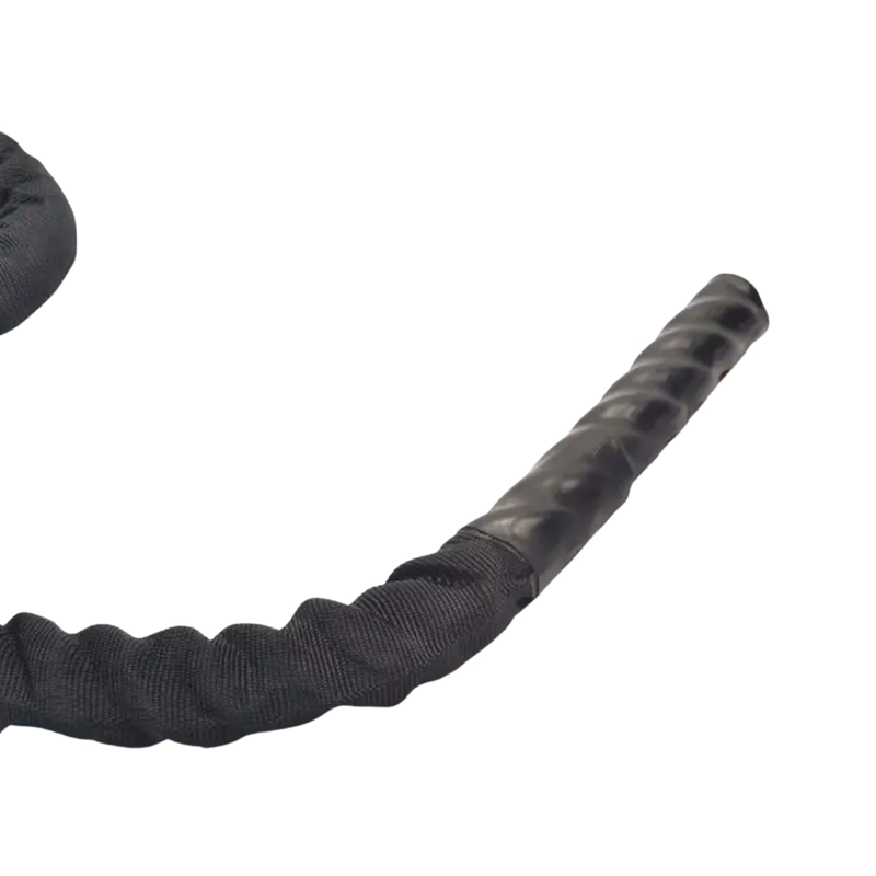 CUERDA FUNCIONAL CROSSFIT FORRADA PRO 40 MM X 15 MT NEGRO - 2