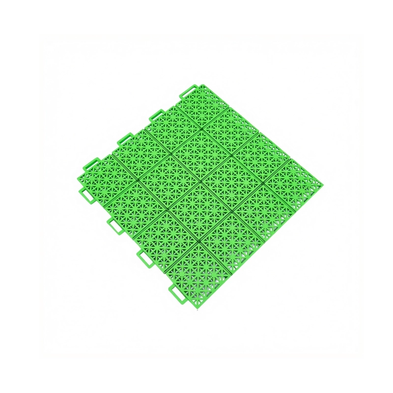 PISO DEPORTIVO ENTRELAZADO 50U 40CM X 40CM X 15 MM VERDE - 2