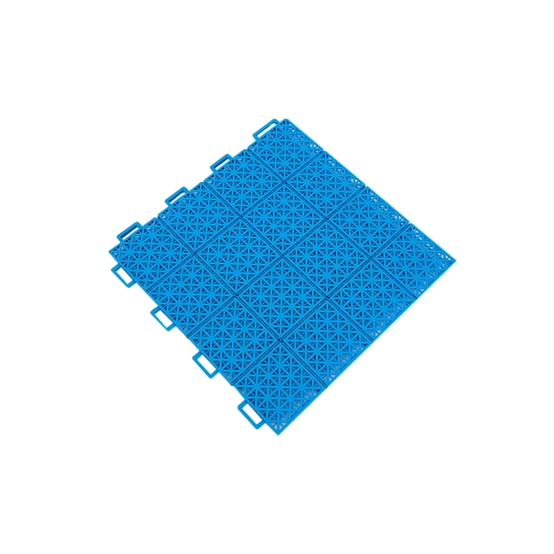 PISO DEPORTIVO ENTRELAZADO 50U 40CM X 40CM X 15 MM AZUL - 2